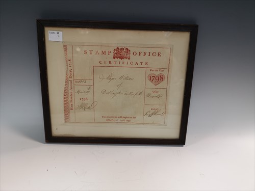 Lot 455 - Hair Powder Annual Duty 1798
