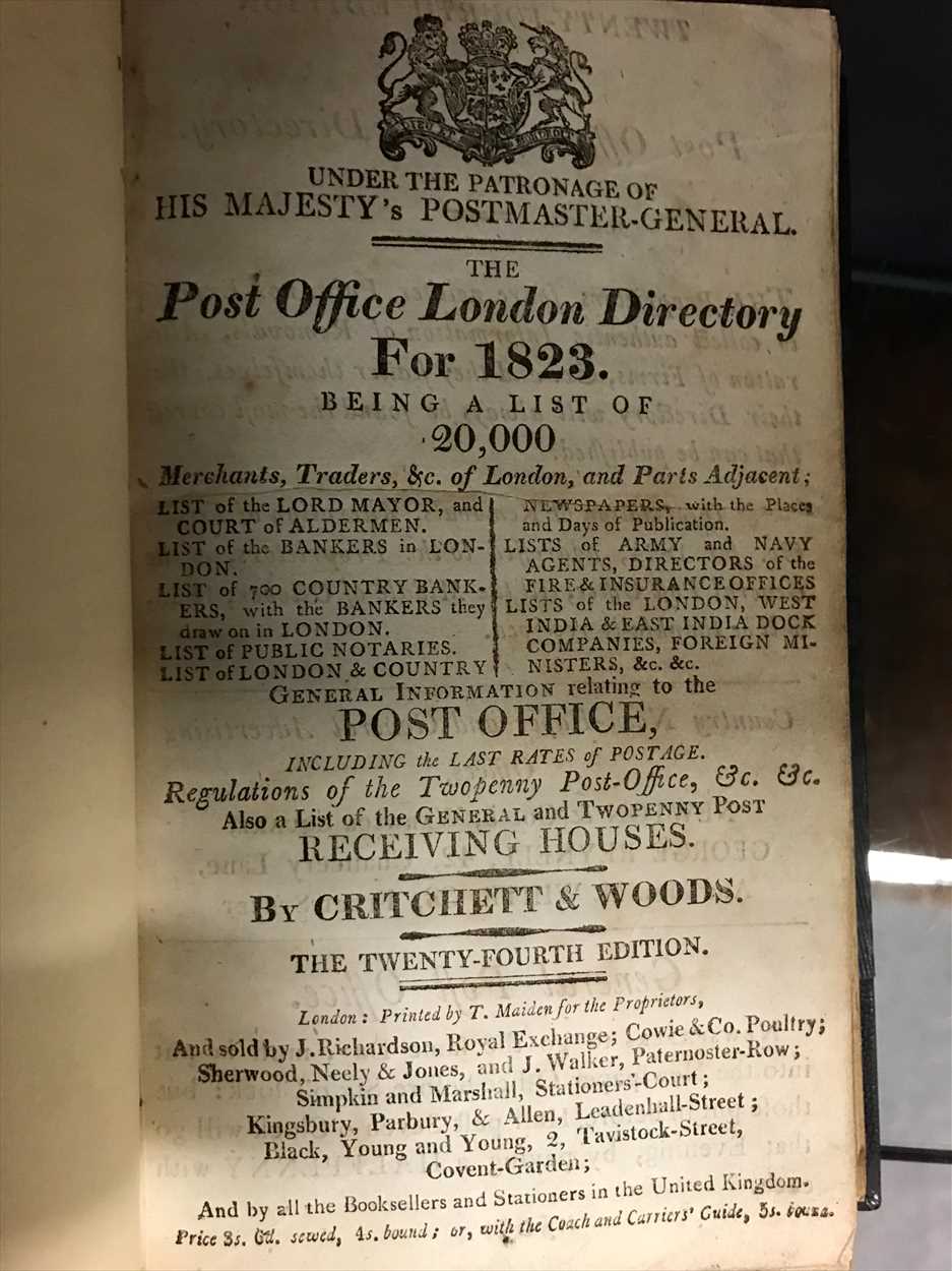 Lot 78 - Two Post Office London Directories.