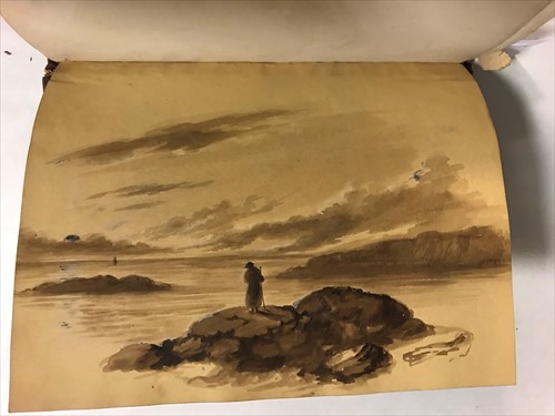 Lot 437 - An early 19th century small quarto album