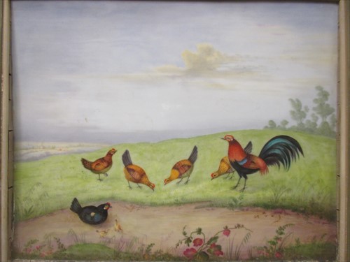 Lot 358 - A Porcelain plaque