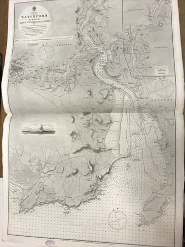 Lot 69 - Ordnance Survey coastal maps/charts, late 19th century