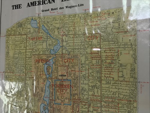Lot 64 - AMERICAN EXPRESS Map of Peking. Grand Hotel des Wagons-Lit.