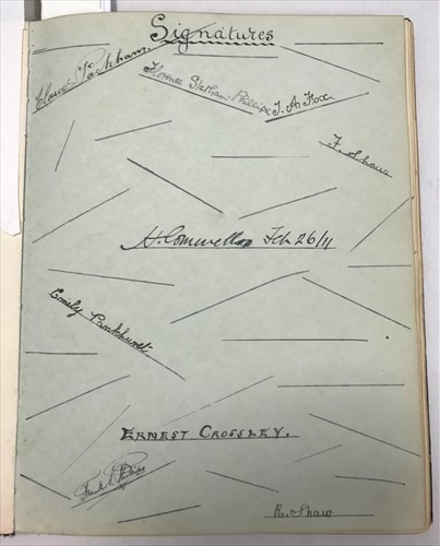 Lot 447 - An early 20th Century tartan-bound writing album of Cicely M. Edwards (Cissie)