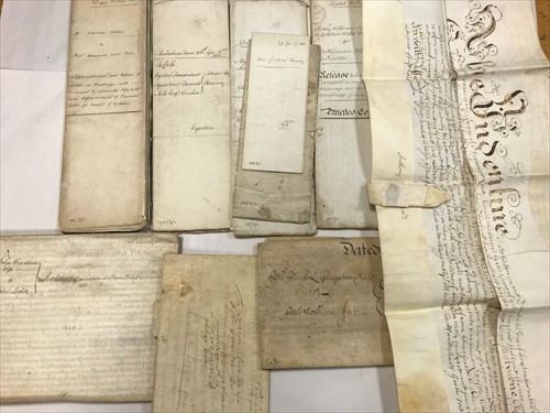 Lot 464 - A group of 17th, 18th and 19th Century vellum and paper documents of Woodbridge, Suffolk