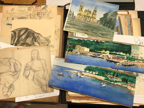 Lot 46 - N.W. Rogers, an extensive portfolio of 20th Century watercolours