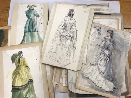 Lot 433 - A portfolio of 1930s artworks, mostly by G. Hayes, to include original book jacket designs