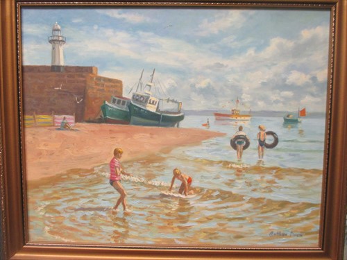 Lot 393 - Arthur Orum (Modern British) St Ives, signed,...