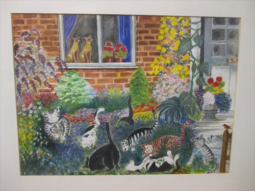 Lot 431 - P. Gibson (Modern British) Riot at Catmint...