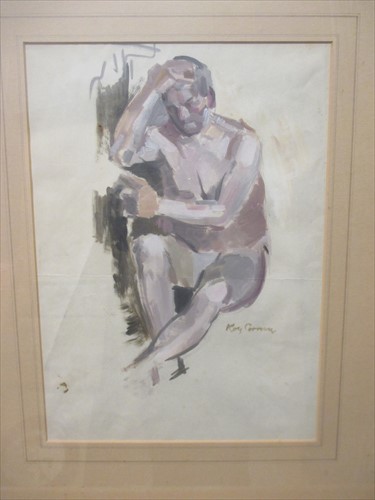 Lot 408 - Roy Carnon (British, 1911-2002), Nude; Flower;...