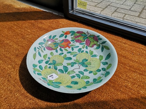 Lot 87 - A Chinese porcelain 'fruits' dish, Republic Period