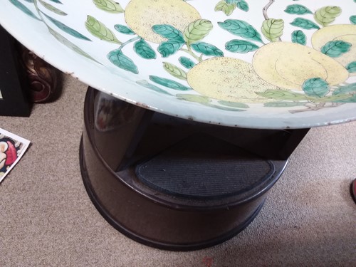 Lot 87 - A Chinese porcelain 'fruits' dish, Republic Period