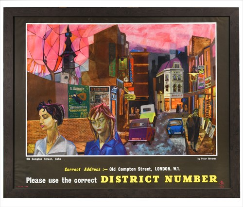 Lot 245 - After Peter Edwards, 'Old Compton Street, Soho', a poster