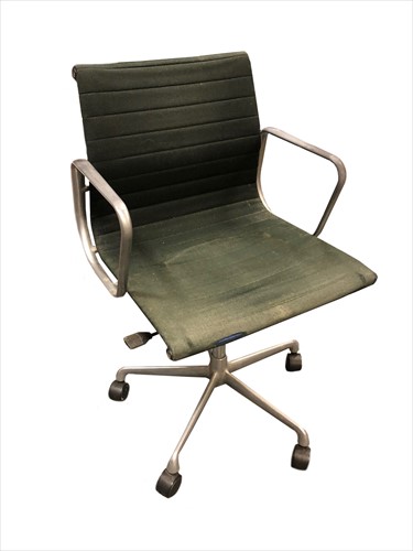 Lot 229 - Charles and Ray Eames, an aluminium group swivel armchair