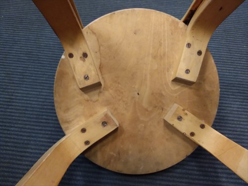Lot 205 - Alvar Aalto, a set of four model 66 chair back stools