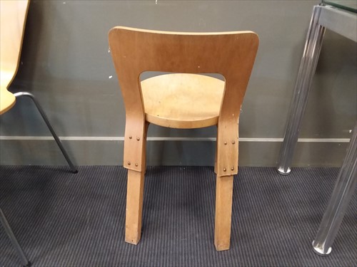 Lot 205 - Alvar Aalto, a set of four model 66 chair back stools