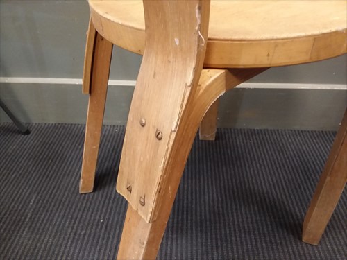 Lot 205 - Alvar Aalto, a set of four model 66 chair back stools