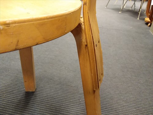 Lot 205 - Alvar Aalto, a set of four model 66 chair back stools
