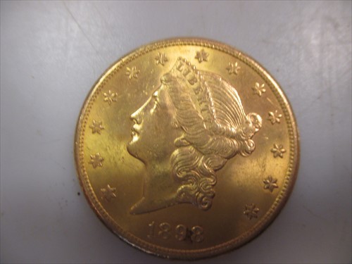 Lot 183 - An 1898 USA Twenty Dollar gold coin