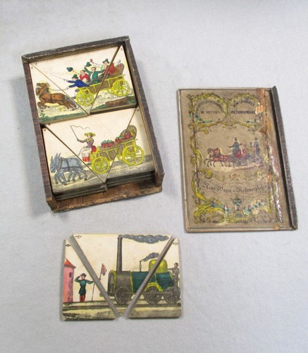 Lot 232 - New Carriage Metamorphoses, an early 19th century jigsaw set, circa 1830
