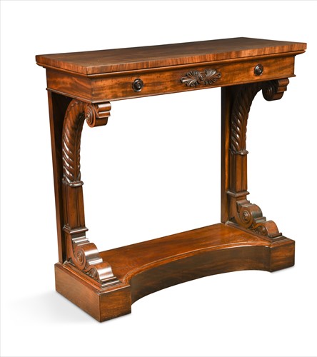 Lot 372 - An early Victorian mahogany console table