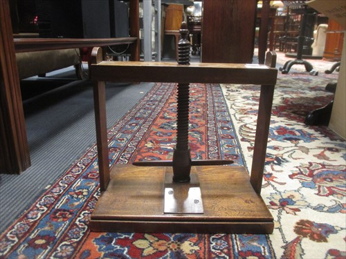 Lot 50 - A 19th century fruitwood flower press