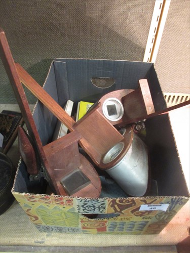 Lot 48 - Three handheld stereoscope viewers with...