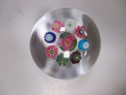 Lot 205 - A small Millefoire paperweight 4.5cm diameter...