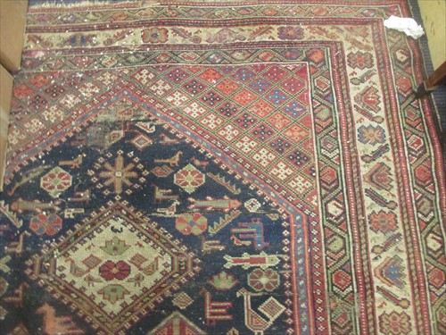 Lot 674 - An early 20th century Hamadan rug, worked with...
