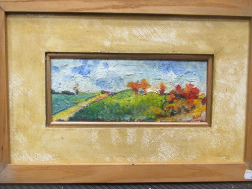 Lot 381 - Weldon, landscape, oil on canvas, together...