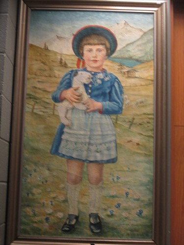 Lot 326 - Peter Beek 'Swiss Girl' oil on canvas, signed...