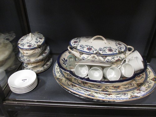 Lot 71 - A Noritake part tea service; Staffordshire...