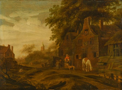 Lot 73 - Circle of Isaac van Ostade (Dutch 1621-1649)