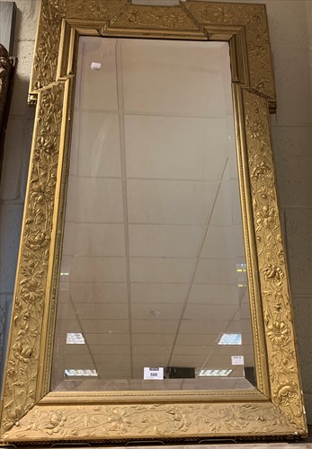 Lot 588 - Gilt wall mirror, 110 x 61cm