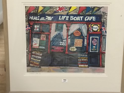Lot 275 - Alfred Cohen - The Lifeboat Cafe, lithograph,...