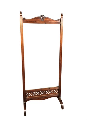 Lot 156 - Attributed to George Washington Jack for Morris & Co., a mahogany firescreen frame