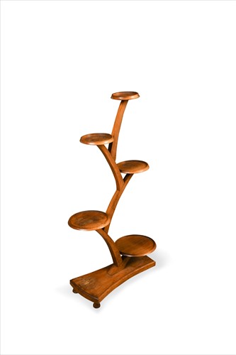 Lot 187 - An Art Deco five-tier plant stand