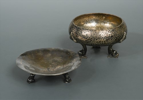Lot 93 - A Guild of Handicraft silver bon bon dish