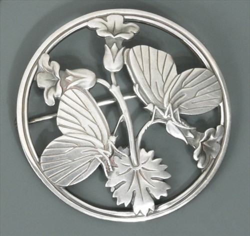 Lot 111 - Arno Malinowski for Georg Jensen, a Danish metalwares brooch