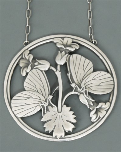 Lot 109 - Arno Malinowski for Georg Jensen, a Danish metalwares pendant