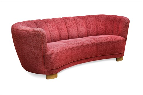 Lot 195 - A Danish Art Deco 'Banana' sofa, circa 1940s
