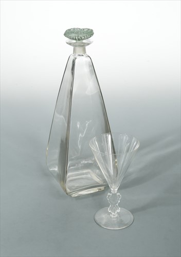 Lot 13 - Pyramidale, an R. Lalique glass carafe