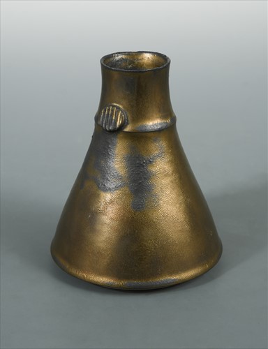 Lot 59 - Peter Beard (British, born 1951), a bronze glazed vase