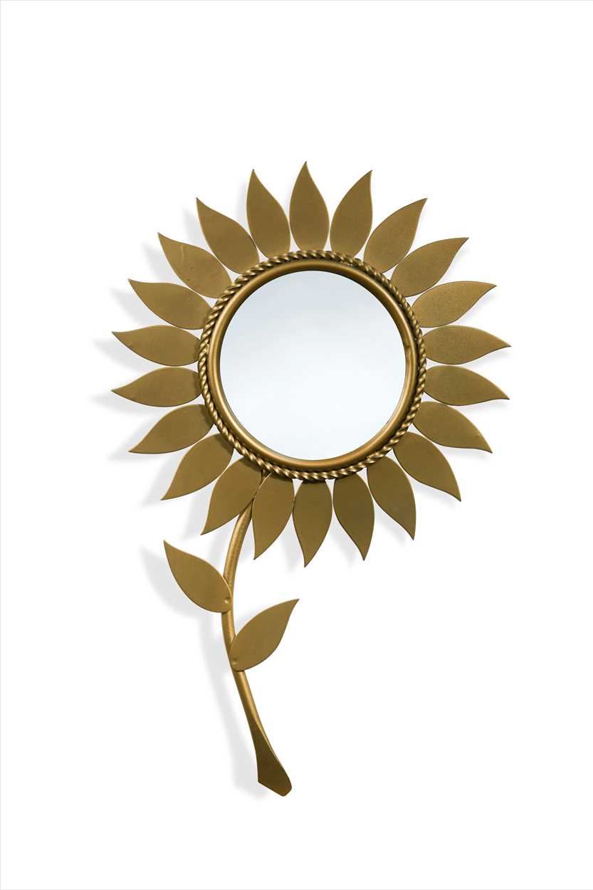 Lot 136 - A Chaty Vallauris gilt Sunflower mirror