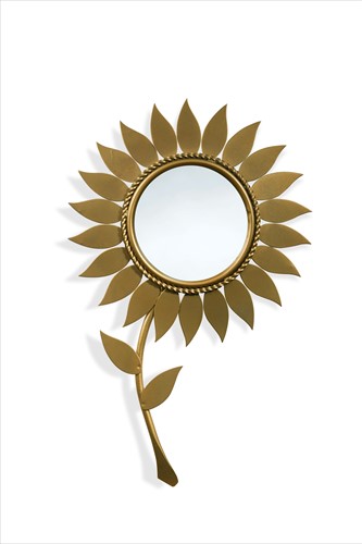 Lot 136 - A Chaty Vallauris gilt Sunflower mirror