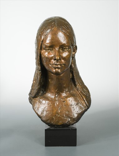 Lot 81 - Fiore de Henriquez, (1921-2004), a bronze portrait bust of Jill Benson