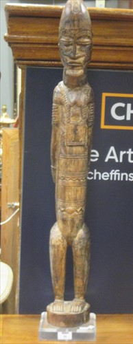 Lot 96 - Modern wood carved African figure of a...