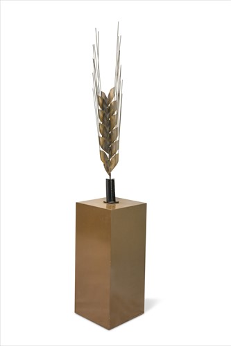 Lot 145 - A contemporary steel sculpture of an ear of wheat