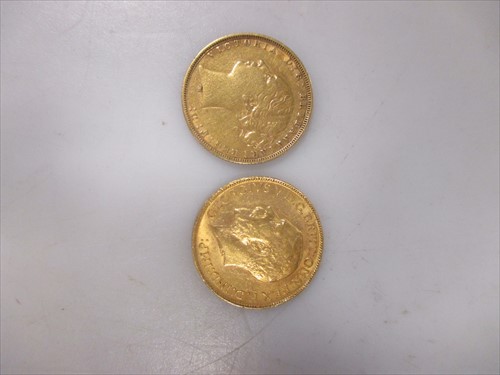 Lot 194 - Two gold sovereigns 1873 & 1911