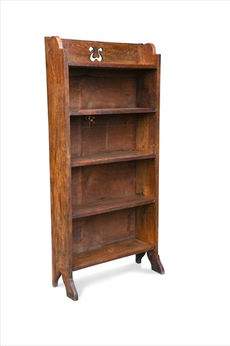 Lot 164 - An Arts and Crafts oak bookcase