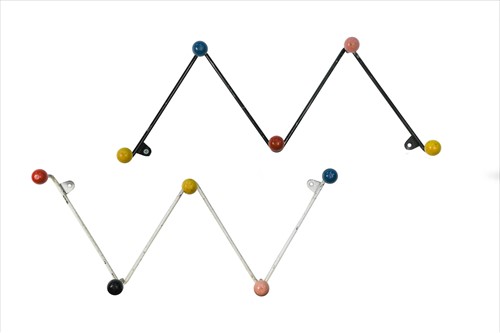 Lot 138 - A pair of original 'Atomic' style coat hooks